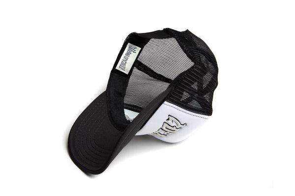 2DEAD BOYZ PUFF EMBROIDERED TRUCKER CAP.