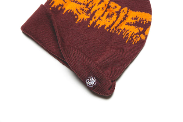 ZOMBIE! JACQUARD KNIT BEANIE.